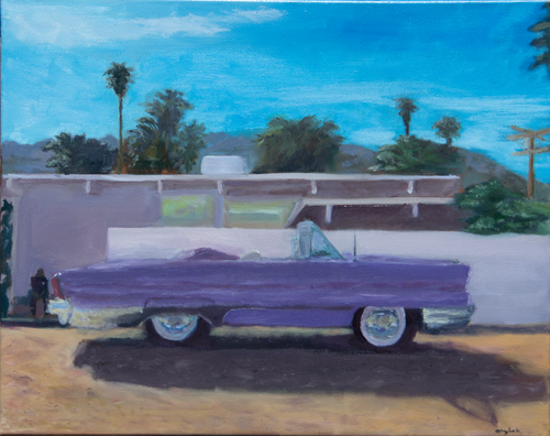 Car - original oil painting by Chris Blaylock