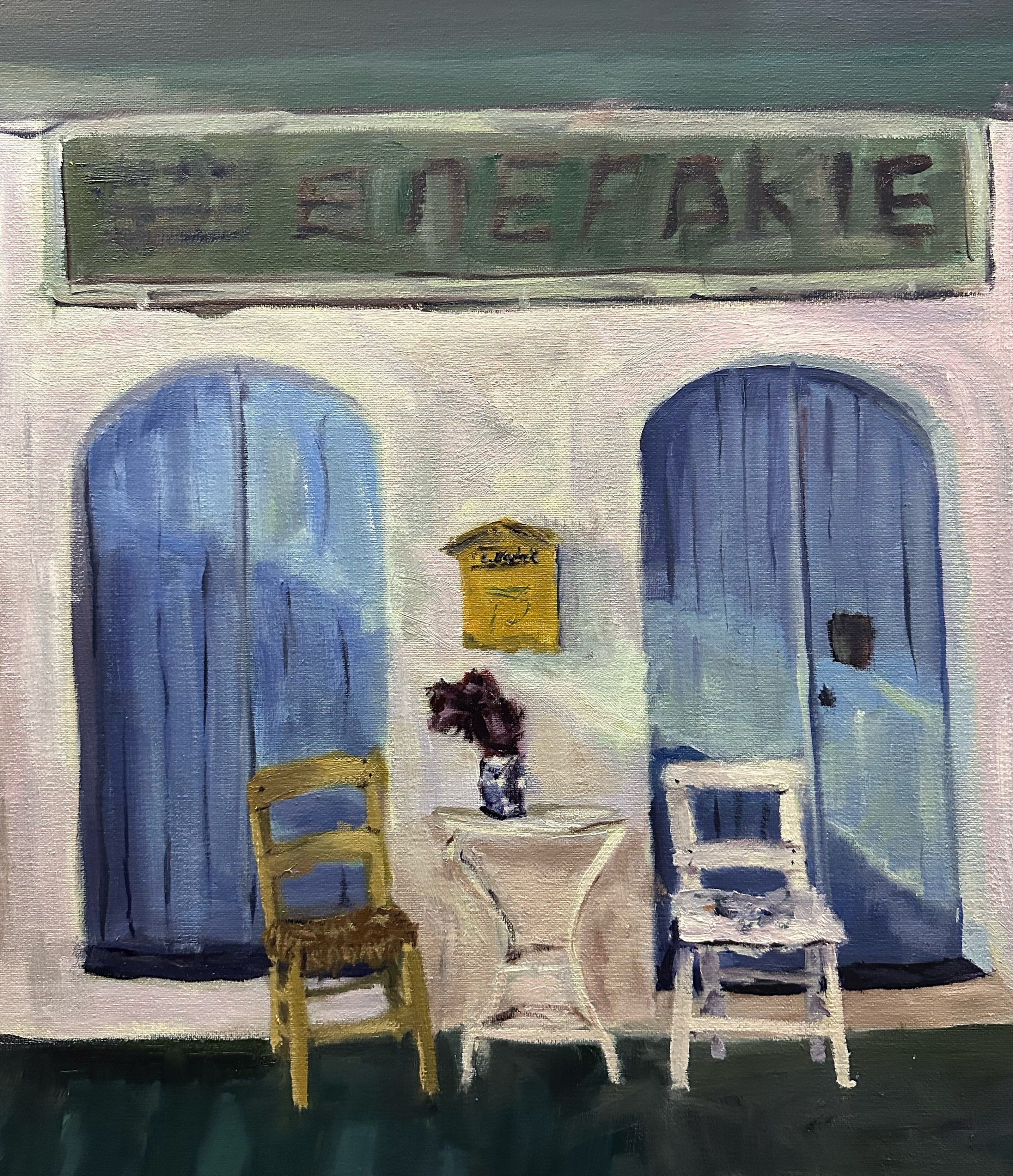 Empty Chairs - original oil painting by Chris Blaylock