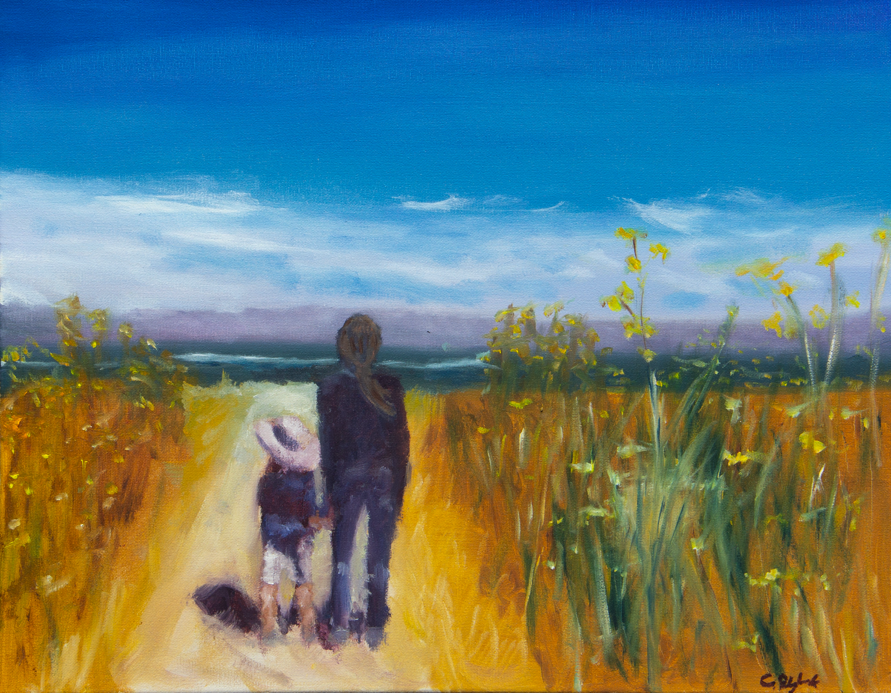 Shared Gaze - original oil painting by Chris Blaylock