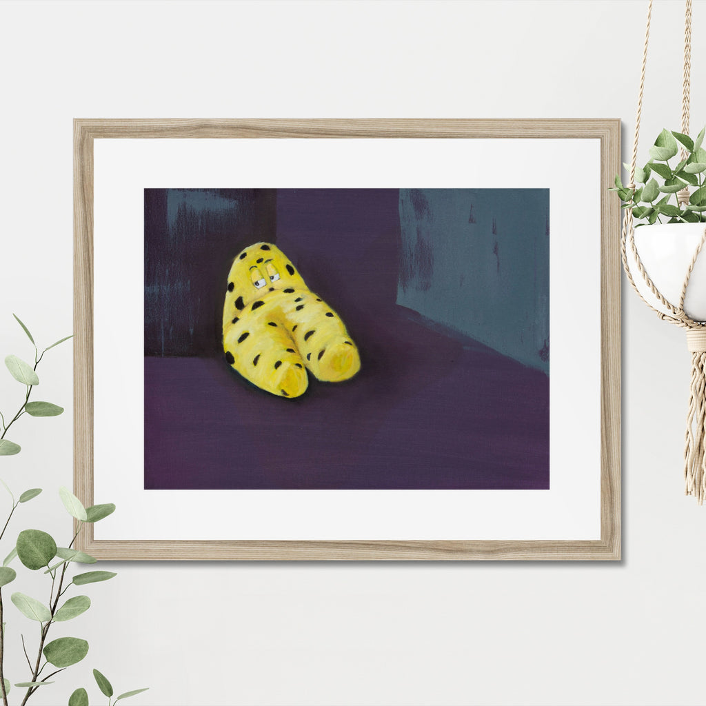 Vernon No. 2 art print, 16x20, in a natural frame with white mat, hanging on a wall