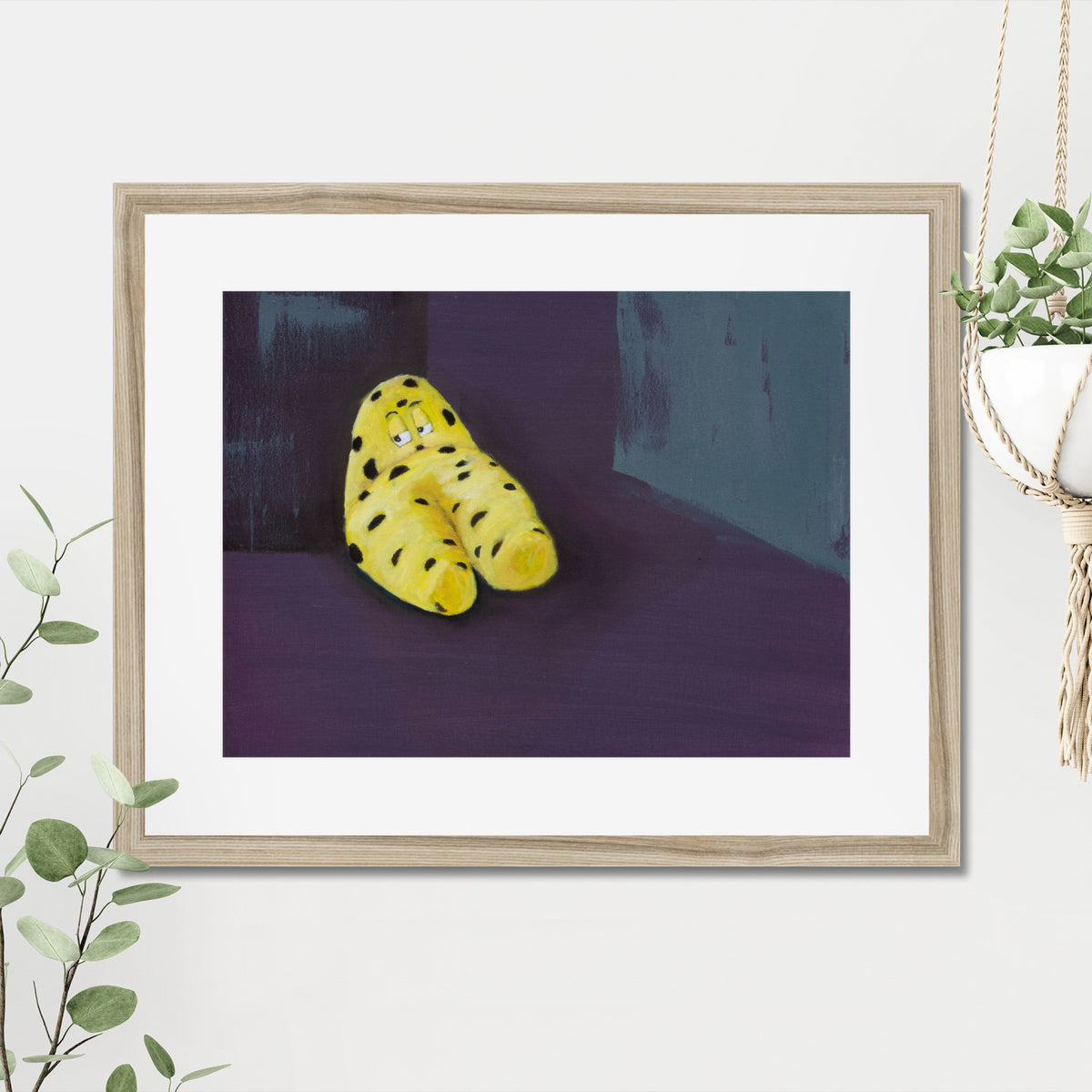Vernon No. 2 art print, 16x20, in a natural frame with white mat, hanging on a wall